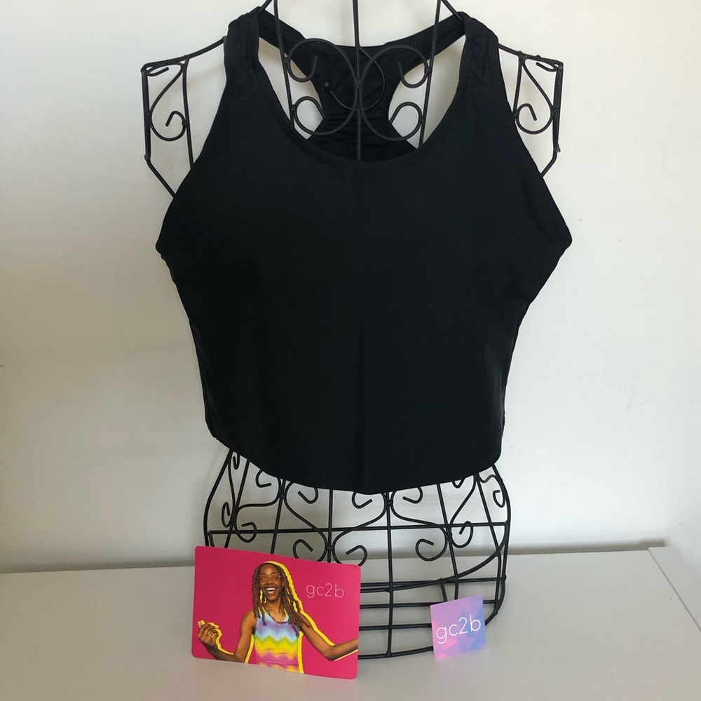 NWT gc2b Binder Black Racerback